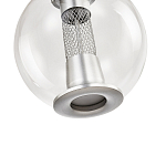 Подвесной светильник с плафоном в форме шара Inner Gleam Orb silver варинант исполнения - 6 | Loft Concept в Екатеринбурге