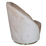 Кресло вращающееся велюровое кремовое Rotation варинант исполнения - 1 | Loft Concept в Екатеринбурге