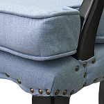 Кресло Aubrey Classical Armchair blue flax варинант исполнения - 4 | Loft Concept в Екатеринбурге