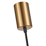 Подвесной светильник со стеклянным плафоном в форме бокала янтарного цвета Prestige варинант исполнения - 5 | Loft Concept в Екатеринбурге