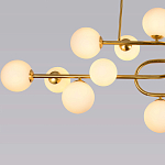 Люстра подвесная с белыми лампами в форме шара Flute варинант исполнения - 3 | Loft Concept в Екатеринбурге
