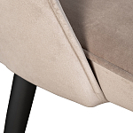 Стул велюровый серо-бежевый Schelde Gray Beige варинант исполнения - 3 | Loft Concept в Екатеринбурге