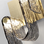 Бра волнистой формы из фактурного стекла Wave варинант исполнения - 4 | Loft Concept в Екатеринбурге