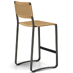 Дизайнерский стул с каркасом из металла с плетеными сиденьем и спинкой GREEN POINT Chair варинант исполнения - 15 | Loft Concept в Екатеринбурге