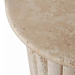 Дизайнерский журнальный стол круглый с фактурным основанием Kibul варинант исполнения - 2 | Loft Concept в Екатеринбурге