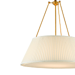 Подвесной светильник светодиодный с фактурным тканевым конусообразным абажуром White Fabric Lampshade варинант исполнения - 2 | Loft Concept в Екатеринбурге