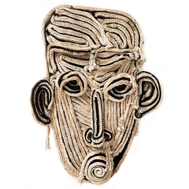 Арт-Объект из нитей Черно-Белый портрет Joana Schneider  Бежевый Черный в Екатеринбурге | Loft Concept 