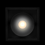 Встраиваемый спот светодиодный черного цвета квадратной формы из металла Pure Square варинант исполнения - 2 | Loft Concept в Екатеринбурге