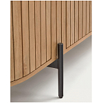 Буфет высокий из дерева манго и металла с открытыми полками и 2-мя дверцами Toinette варинант исполнения - 4 | Loft Concept в Екатеринбурге