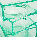 Стол журнальный в форме кубов Acrylic Furniture Lumina Mint Breeze варинант исполнения - 4 | Loft Concept в Екатеринбурге