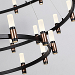 Люстра подвесная с тремя круглыми ярусами и цилиндрическими плафонами Arnaut Light варинант исполнения - 5 | Loft Concept в Екатеринбурге