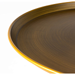 Столик журнальный металлический в форме перевернутого бокала Golden Glass варинант исполнения - 1 | Loft Concept в Екатеринбурге