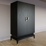 Платяной шкаф Elsa Dreams Black с 2-мя фасадами варинант исполнения - 2 | Loft Concept в Екатеринбурге