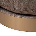 Кресло вращающееся черно-золотая рогожка Julia Armchair Golden Belt варинант исполнения - 5 | Loft Concept в Екатеринбурге