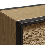 Тумба 2 ящика с подсветкой на рельефном фасаде Warm Industrial варинант исполнения - 5 | Loft Concept в Екатеринбурге