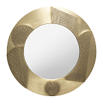 Зеркало золотое со вставками в виде геометрических фигур варинант исполнения - 1 | Loft Concept в Екатеринбурге