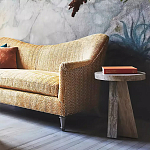 Дизайнерский журнальный стол с круглой каменной столешницей Utezu варинант исполнения - 3 | Loft Concept в Екатеринбурге