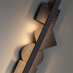 Бра вертикальное с черными кругами и квадратами Gravyura варинант исполнения - 2 | Loft Concept в Екатеринбурге