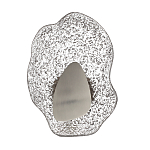 Бра с рельефным волнообразным стеклянным плафоном и вставкой из мрамора Liquid Stone варинант исполнения - 6 | Loft Concept в Екатеринбурге