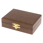 Визитница карманная металлическая с гравюрой Герба России в подарочной коробке Gold Metal Business Card Holders  варинант исполнения - 4 | Loft Concept в Екатеринбурге