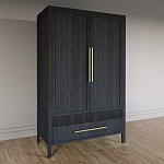 Шкаф платяной Primo с выдвижными ящиками шпон Светлый дуб варинант исполнения - 3 | Loft Concept в Екатеринбурге