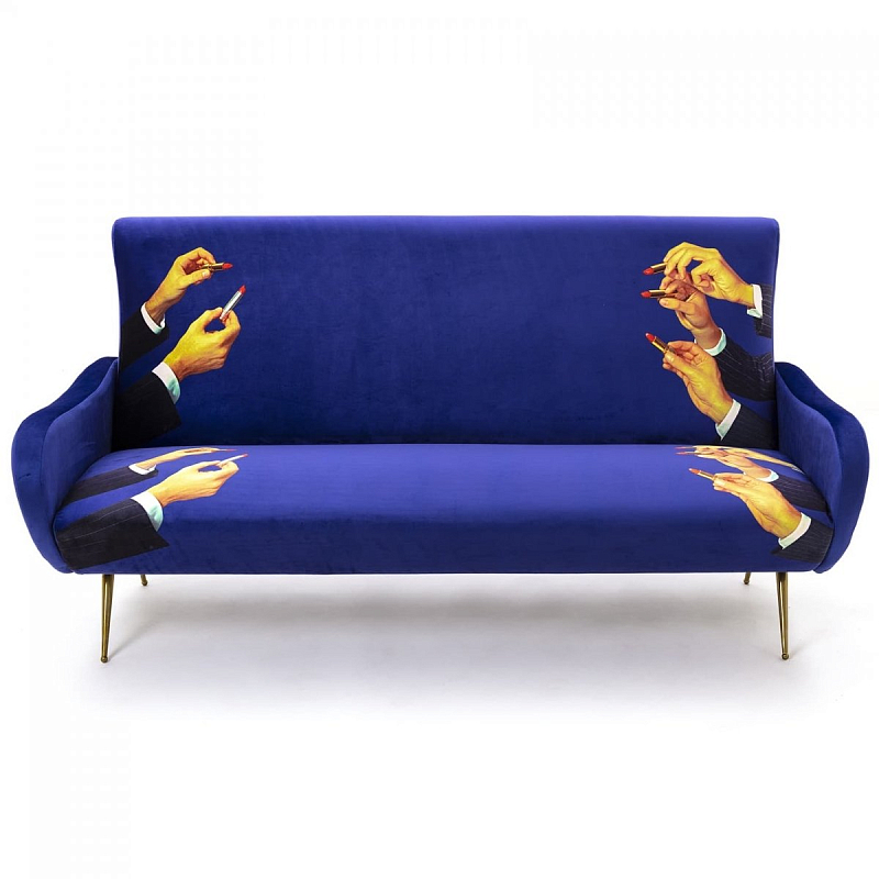 Диван Seletti Sofa Three Seater Lipsticks Фиолетовый в Екатеринбурге | Loft Concept 