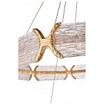 Люстра с 2-мя кольцами с текстурным природным рисунком IceFlame варинант исполнения - 3 | Loft Concept в Екатеринбурге