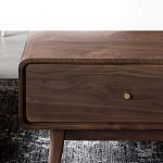 Кофейный стол из дерева с ящиком и нишей для хранения Coffee Walnut Table варинант исполнения - 5 | Loft Concept в Екатеринбурге