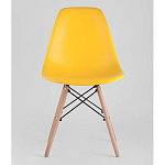 Пластиковый стул на ножках из массива бука Eames Yellow варинант исполнения - 4 | Loft Concept в Екатеринбурге