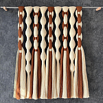 Дизайнерский Декор на стену с кисточками из хлопковых нитей wall panel Thread brushes варинант исполнения - 1 | Loft Concept в Екатеринбурге