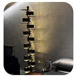 Торшер с каркасом из множества полок Links варинант исполнения - 1 | Loft Concept в Екатеринбурге