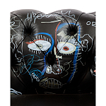 Кресло "Баския и Уорхол" Basquiat Warhol graffiti chair натуральная кожа варинант исполнения - 7 | Loft Concept в Екатеринбурге