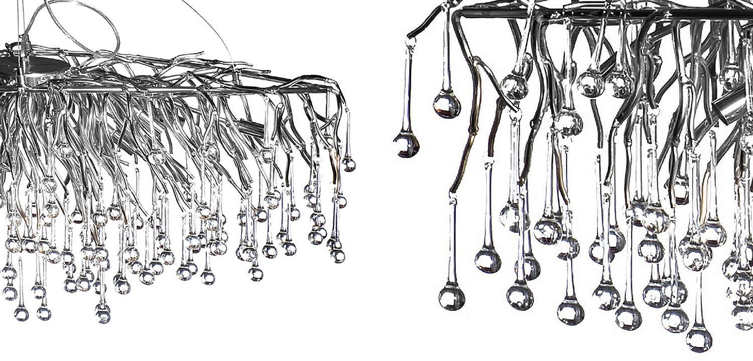 Люстра Droplet Chrome Chandelier Люстра Droplet Chrome Chandelier - Loft-Concept в Екатеринбурге