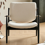 Кресло с каркасом и ножками из древесины и мягкими сиденьем и спинкой Venice варинант исполнения - 7 | Loft Concept в Екатеринбурге