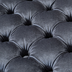 Пуф велюровый серый с каретной стяжкой Perennially варинант исполнения - 2 | Loft Concept в Екатеринбурге