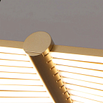 Люстра в виде распахнутых крыльев из тонких металлических планок Flight of Freedom варинант исполнения - 2 | Loft Concept в Екатеринбурге