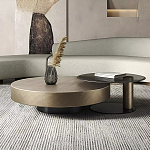 Комплект их 2-х круглых дизайнерских журнальных столов Difelap варинант исполнения - 1 | Loft Concept в Екатеринбурге