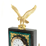 Настольный письменный набор из змеевика тёмно-зелёного цвета с декором в виде орла Successful Leader варинант исполнения - 3 | Loft Concept в Екатеринбурге