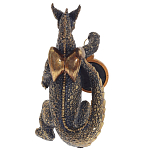 Часы в виде дракона Gold Black Dragon with Clock варинант исполнения - 2 | Loft Concept в Екатеринбурге