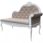 Рекомье со спинкой в стиле прованс Montmartre Provence Ottoman варинант исполнения - 3 | Loft Concept в Екатеринбурге