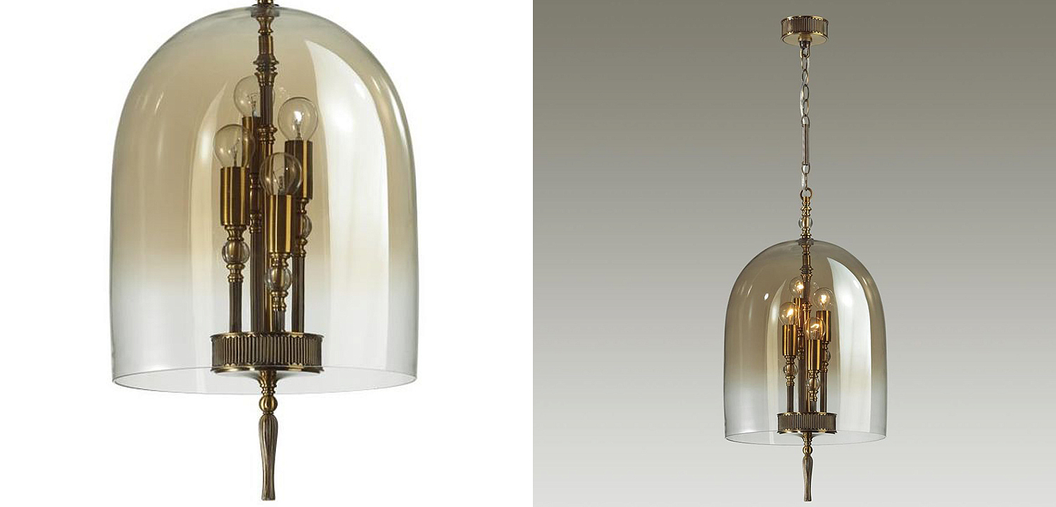 Подвесной светильник Glass Dome Bronze 32 Подвесной светильник Glass Dome Bronze 32 - Loft-Concept в Екатеринбурге