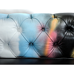 Диван в Лофт Честерфильд граффити из винтажной кожи GRAFFITI PARA Chesterfield варинант исполнения - 5 | Loft Concept в Екатеринбурге