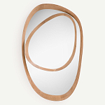 Ассиметричное зеркало в дубовой раме Infinity Symbol варинант исполнения - 1 | Loft Concept в Екатеринбурге