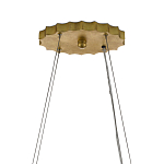 Люстра овальная в сочетании черного и золотого цвета Mesh Lighting варинант исполнения - 5 | Loft Concept в Екатеринбурге