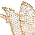 Люстра в форме тюльпана с лепестками из прозрачных стеклянных бусин Hanging Flowers варинант исполнения - 1 | Loft Concept в Екатеринбурге