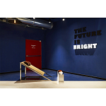 Дизайнерское кресло на металлическом каркасе с подставкой для ног Poltronova Mies Armchair варинант исполнения - 11 | Loft Concept в Екатеринбурге