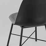 Стул из прочного пластика на металлическом основании Anora Black варинант исполнения - 6 | Loft Concept в Екатеринбурге