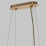 Люстра подвесная с овальными подвесками из стекла дымчатого цвета Harlow Crystal Round варинант исполнения - 6 | Loft Concept в Екатеринбурге