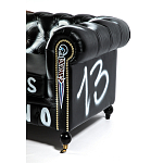 Диван Честерфильд граффити graffiti Orange Sofa натуральная кожа варинант исполнения - 10 | Loft Concept в Екатеринбурге