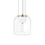 Подвесной светильник с цилиндрическим прозрачным стеклянным плафоном Grada Light варинант исполнения - 1 | Loft Concept в Екатеринбурге